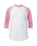 Soffe B209 Youth B/B Tee in Whtspnk r7m