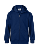 Soffe B9078 9 Oz Flc Zip Hood in Navy bew