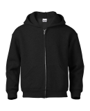 Soffe J9078 9 Oz Flc Zip Hood in Black ew7