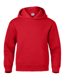 Soffe J9289 9 Oz Flc PO Hood in Red r8l