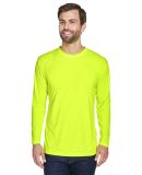 8422 UltraClub® Adult Cool & Dry Sport Long-Sleev in Bright yellow