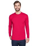 8422 UltraClub® Adult Cool & Dry Sport Long-Sleev in Red