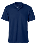Soffe M206 ADLT 2-BTN HENLEY 50/50 in Navy beg