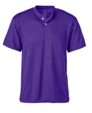 Soffe M206 ADLT 2-BTN HENLEY 50/50 in New purple p8a