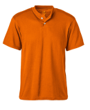 Soffe M206 ADLT 2-BTN HENLEY 50/50 in Orange y3a