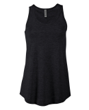 Soffe P506TS LADIES TRI BLEND FLOWY TANK in Black heather k2w