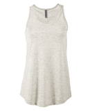 Soffe P506TS LADIES TRI BLEND FLOWY TANK in Oatmeal heather k2z