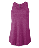 Soffe P506TS LADIES TRI BLEND FLOWY TANK in Berry heather k3d