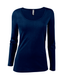Soffe P507CS Ladies CVC LS in Harbor blue a2g
