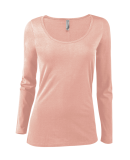 Soffe P507CS Ladies CVC LS in Blush f85