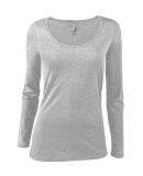 Soffe P507CS Ladies CVC LS in Athletic heather kdt
