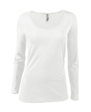 Soffe P507CS Ladies CVC LS in White n5r