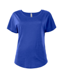 Soffe P505CS LADIES CVC DOLMAN TEE in Royal a4u