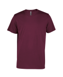 Soffe P601CS MENS CVC SS CREW NECK TEE in Maroon f84