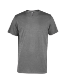 Soffe P601CS MENS CVC SS CREW NECK TEE in Graphite heather k2v