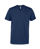 Soffe P602CS MENS CVC SS V NECK TEE in Athletic navy a2u