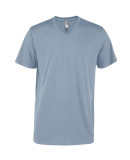 Soffe P602CS MENS CVC SS V NECK TEE in Steel a6u