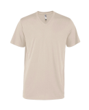 Soffe P602CS MENS CVC SS V NECK TEE in Putty n98