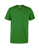 Soffe P602CS MENS CVC SS V NECK TEE in Kelly v3r