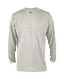 Soffe P603TS MENS TRI BLEND LS TEE in Oatmeal heather k2z