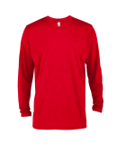 Soffe P603CS MENS CVC LS CREW NECK TEE in Red fh9