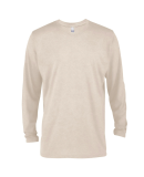 Soffe P603CS MENS CVC LS CREW NECK TEE in Putty n98