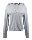 Burnside Clothing 5667 Women's Dawn to Dusk Hooded in Heather light grey