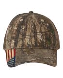 Kati LC350M Camo Woven USA Flag Mesh Cap in Xtra/ xtra/ usa flag mesh