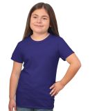 Bayside Apparel 37100 Girls' Princess T-Shirt in Heather purple rush