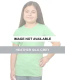Bayside Apparel 37100 Girls' Princess T-Shirt Heather Silk Grey