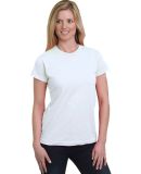 Bayside Apparel 5850 Women's USA-Made Fine Jersey  in White