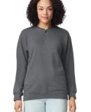 Gildan SF008 Unisex Softstyle Midweight Fleece Qua in Charcoal