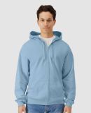 Gildan SF600 Unisex Softstyle Fleece Hooded Sweats in Stone blue