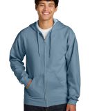 Gildan SF600 Unisex Softstyle Fleece Hooded Sweats in Stone blue