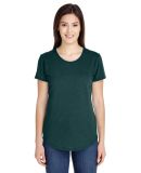 Gildan 6750L Ladies' Triblend T-shirt in Hth dark green