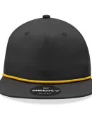 Decky Hats  6032 Decky 5-Panel Rope Cap in Black/gold
