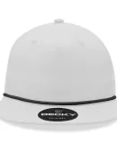 Decky Hats  6032 Decky 5-Panel Rope Cap in White/black