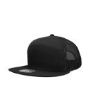 Decky Hats  1133 Decky 7-Panel Trucker in Black