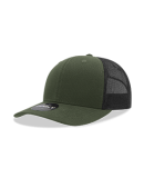 Decky Hats  DEC6021 Decky Six-Panel Trucker in Olive/black