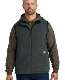 CARHARTT CT106418 Carhartt Textured Fleece Vest in Carbonhthr