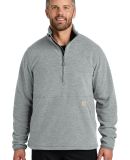 CARHARTT CT106417 Carhartt Textured 1/2-Zip Fleece in Hthrgrey