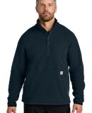 CARHARTT CT106417 Carhartt Textured 1/2-Zip Fleece in Navy