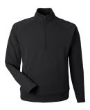 J America 8751 Apex Fleece Quarter-Zip Sweatshirt in Black