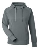 J America 8753 Women's Apex Fleece Hooded Sweatshi in Steel