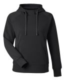 J America 8753 Women's Apex Fleece Hooded Sweatshi in Black