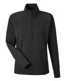 J America 8754 Women's Apex Fleece Quarter-Zip Pul in Black