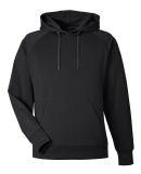 J America 8750 Apex Fleece Hooded Sweatshirt in Black