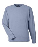 J America 8761 Element Fleece Crewneck Sweatshirt in Navy