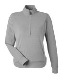 J America 8762 Women's Element Fleece Quarter-Zip  in Grey