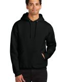 Jerzees H12MR Rugged Hooded Sweatshirt in Black ink